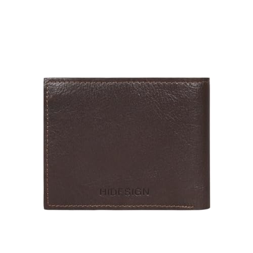 Image of Hidesign La Plata W1 Mens Bi-Fold Wallet - Dark Brown - S