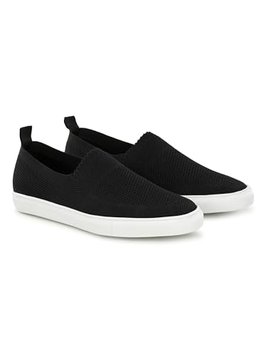 Buy STANPHORD Men Slip-On Casual Sneakers Black (TP 4189) - Image 1