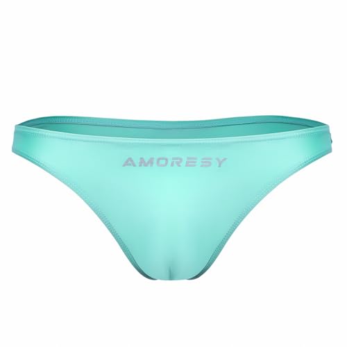 Oceanus Series Solid Color Swimming Trunks Multi-Color Simple Sexy Beach Briefs Thong Swimming Waterproof(534)