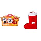 アガツマ(AGATSUMA) きょうはなに撮る？アンパンマンキッズカメラ (対象年齢：3歳以上) + クリスマス ラッピング袋 セット BL