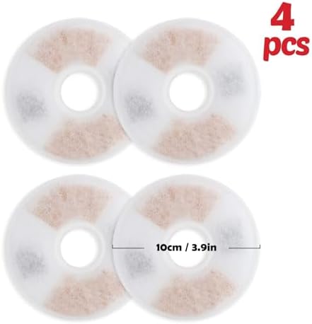 Torlam Cat Water Fountain Filters for 67oz/2L Pet Water Fountain image 4
