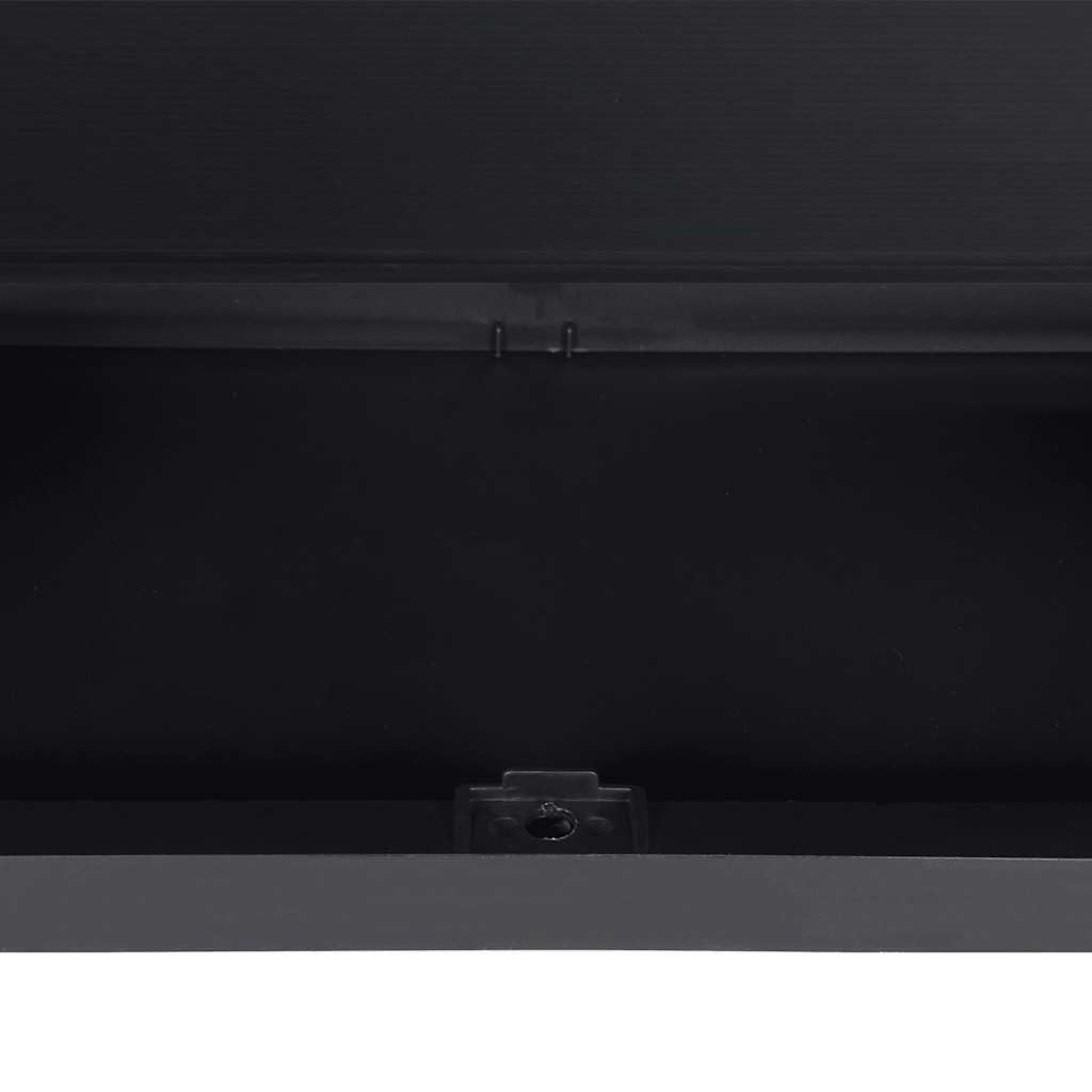 vidaXL Gartenschrank, Werkzeugschrank mit viel Stauraum, Geräteschrank Wetterfest Abschließbar, Outdoor Schrank Kunststoffschrank Gartenbox, Schwarz 65x37x85cm PP
