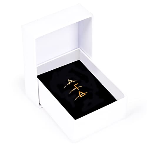 Sorority Shop Alpha Gamma Delta Stacking Ring Set - Adjustable Rings with 18k Gold Plating2
