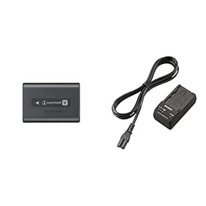 Sony NP-FV70A2 Li-Ion Camcorder-Akku & BC-TRV Ladegerät (geeignet für Akkus P, V und H-Serie)