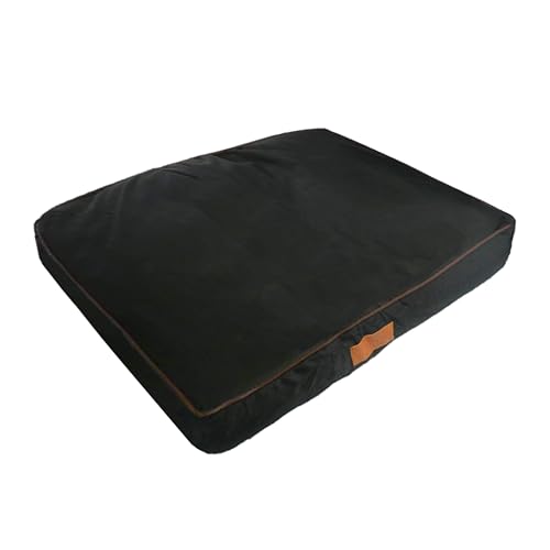 Ellie-Bo Orthopädisches Hundebett mit Memory-Schaum, schwarz, wasserfest, für den 91-cm-Hundekäfig, Größe L