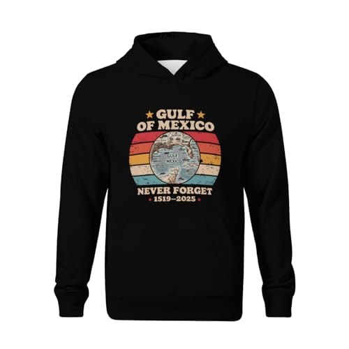Kids Funny Vintage Never forget Gulf of Mexico Boys Girls Lightweight Kangaroo Pocket Fleece Hoodies2