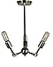 Framburg Lighting 4683 PN/MBlack Felix - Three Light Chandelier, Polished Nickel/Matte Black Finish