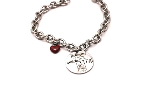 Braccialetto Testimone- Braccialetto Testimone di Nozze - Testimoni - Idea regalo testimone di nozze - Bracciale damigella