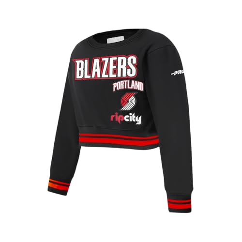 Image of Pro Standard Big Girls NBA Retro Classics Fleece Crewneck Sweatshirt