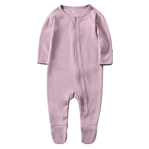 Image of O2 BABY Baby Boys Girls Organic Cotton Zip-Front Sleeper Pajamas, Footed Sleep 'n Play