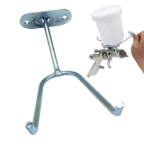 Generisch Soporte y soporte para pistolas de pulverización de pintura, gancho fijo de hierro para montaje | Soporte pulverizador, para organización y almacenamiento en garaje, taller,