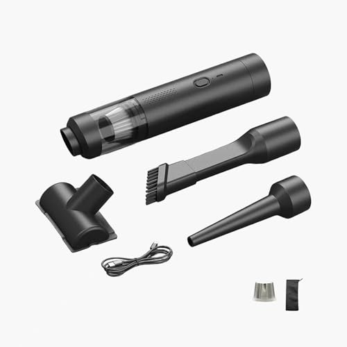 Tejecu Vacuum Portable Cordless, Handheld Vacuum Brushless Blow and Suction 19000Pa High Power,Mini Vacuum Cleaner Multifunction for Car, Home, Pet, Office (Black)