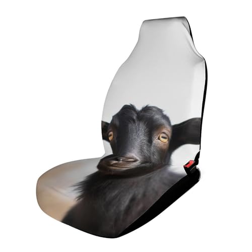 Housse de voiture motif chèvre noire protection de siège universelle pour voyage en famille