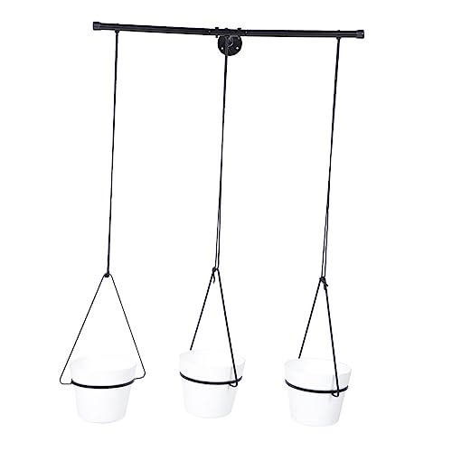 Abaodam Indoor Hanging Flowerpot Rack Ceiling Planter Holder for Space