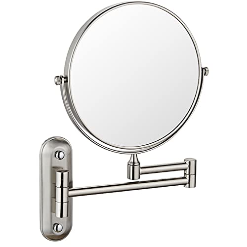 Espejo de maquillaje ajustable 8 pulg redondo pared