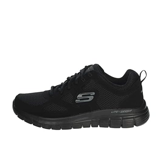 Skechers Burns- Agoura Hombre Scarpe da ginnastica, Black, 44 EU