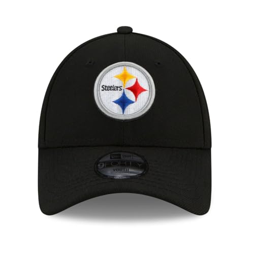 New Era Pittsburgh Steelers NFL The League Black 9Forty Adjustable Cap for Kids, Pittsburgh Steelers #34860, 6-12 Years - Image 3