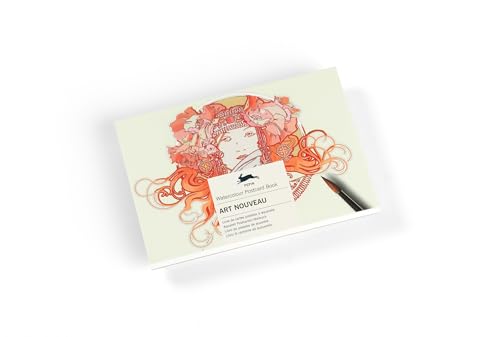 Art Nouveau: Watercolour Postcard Book / Postkarten - Malbuch (Watercolour Postcard Books)