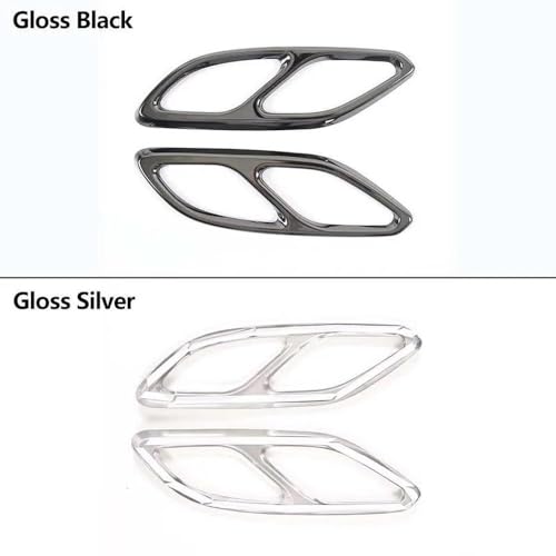 Finitions de pot d'échappement argent brillant pour Benz CLA W118 - 4