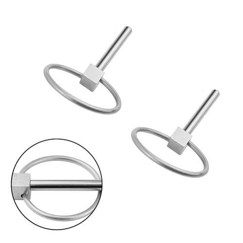 FACAIIO for Marine Hardware - 2 pasadores rápidos de seguridad de resorte de acero inoxidable 304 de 4,5 mm para kayak, canoa, barco, carrito