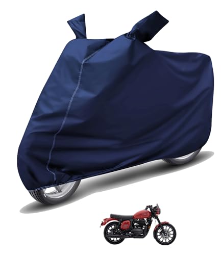Image of Auto Hub Waterproof Bike Cover Compatible with Jawa 42 Dustproof, UV Protection Two Wheeler Bike Jawa 42 Cover - Blue