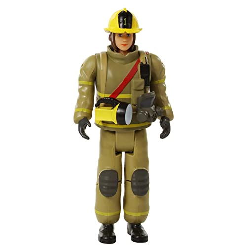 Beverly Hills Doll Collection Sweet Liâ€™l Family Firefighter Dollhouse Play Figure - Fireman Action Figure for Doll House, Community Helpers Little People Figures Pretend Play for Kids and Toddlers