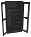 Tennsco CVD7214-MGY Standard Combination Cabinetswith Clear View Doors, Assembled, 36" Width, 18" Depth, 72" Height, 7 Openings, Medium Grey