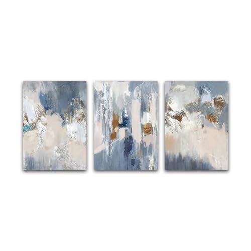 Toile murale abstrait bleu pour créer une ambiance zen dans votre chambre