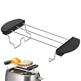 Angoily Tostadora Rack de acero Inoxidable para Pan bagel Tostadora Bandeja de Barbacoa Rack Soporte de Metal para el hogar Cocina Accesorios