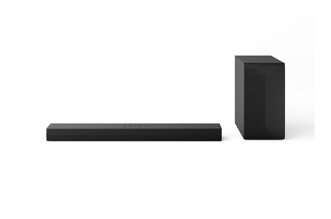 LGS60T Smart Soundbar, 340 W, 3.1 Channels, Dolby Digital and DTS Surround Sound, Wide Connection, HDMI, Bluetooth, USB, Optical In, Black
