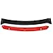 WFLNHB Universal Front Bumper Lip 4 Pieces Kits Spoiler Splitter 2 Layer Lip Glossy Black with Red Tongue
