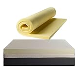 100% Memory Foam Orthopaedic Mattress Topper 1", 2", 3", 4" Depth All UK Sizes (2Ft 6" Small Single (1"))