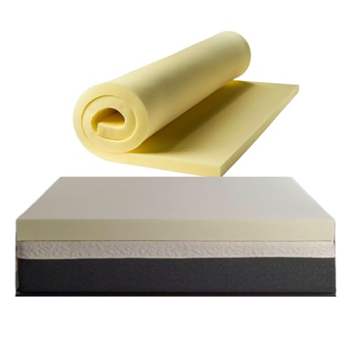 100% Memory Foam Orthopaedic Mattress Topper 1", 2", 3", 4" Depth All UK Sizes (2Ft 6" Small Single (1"))