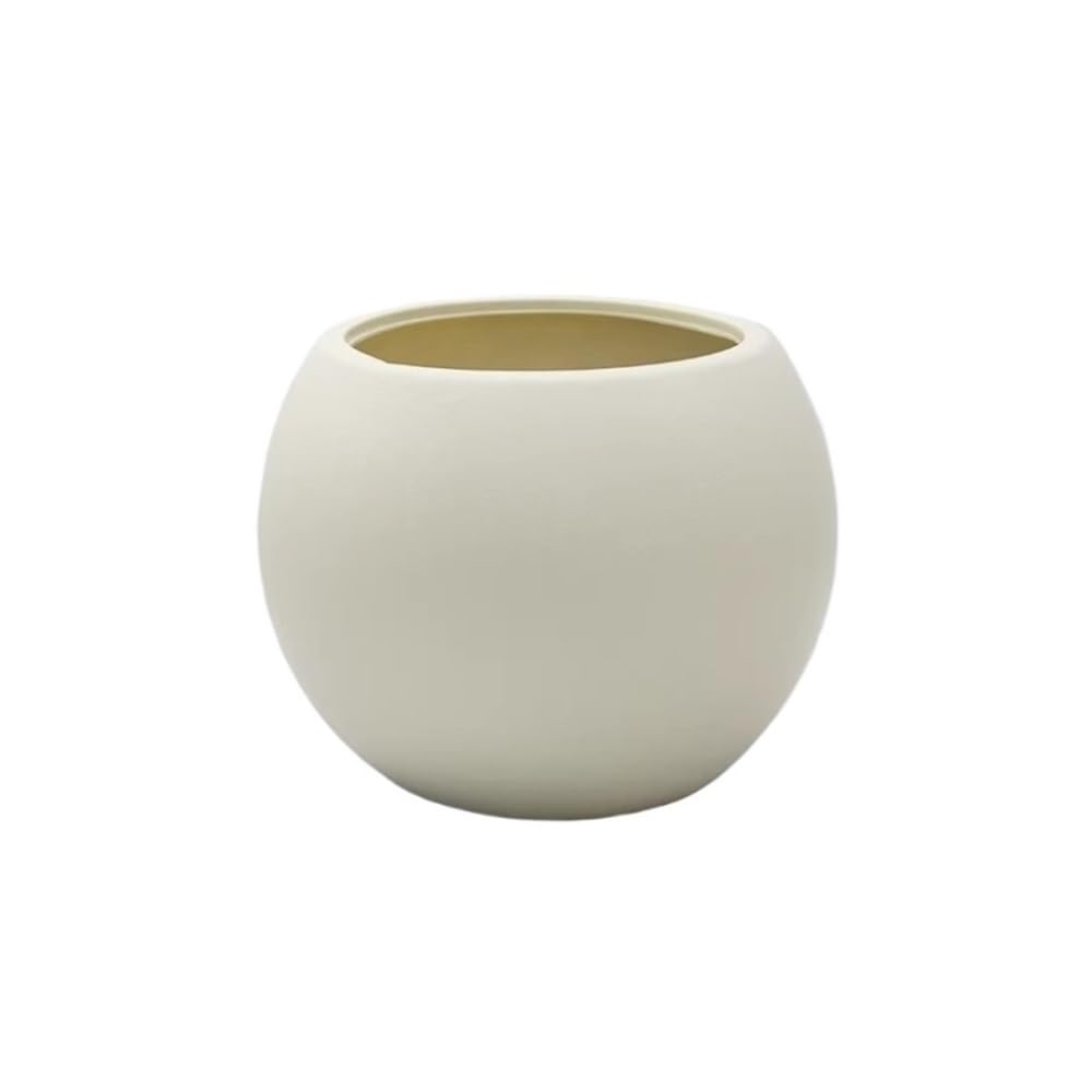 XBGfdySD Resin Planter Pot Outdoor & Indoor Plant Pot，Round Flower Pots with Drainage Hole and Tray(Large)