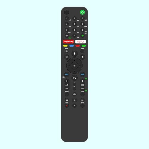Ersatz-Sprachfernbedienung RMF-TX500E, fit for Sony XH80 XH90 XH95 XG95 TV KD-75X82J KD-75X81J KD-65X82J KD-65X81J KD-65X80J KD-55X82J KD-55X81J KD-55X80J KD-50X82J KD-50X81J KD-50X80J