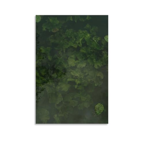 Poster A Sea of Green Leaves tableau salon toile verte 40x60cm décoration