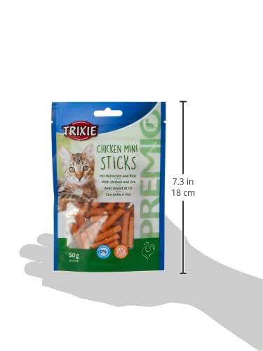 Katzenleckerlis Trixie Premio Mini Sticks Hühnchen und Reis 50g