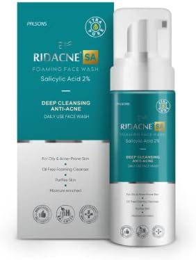 SA Foaming Face Wash | 2% Salicylic Acid Face Wash for Oily & Acne Prone Skin | Anti Acne Facewash | Deep Cleansing Facewash for Oily Skin | Oil-Free Daily Face Wash | 100 ml