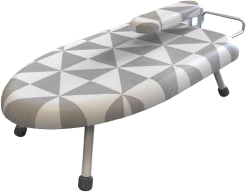 Sailozai 衣類スチーマー専用アイロン台、ミニテーブル、折りたたみパッド、軽量、耐熱、折りたたみ式 (ファッションチェック)