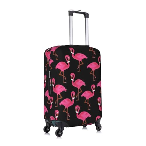 Lovely Pinks Flamingos Print Luggage Cover Washable Suitcase Anti-Scratch Suitcase Cover Protective Cover Fits 18-32 Inch3