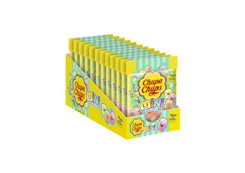 Chupa Chups Mini Marshmallow Mixed Fruit Flavor 65g (Pack of 12)