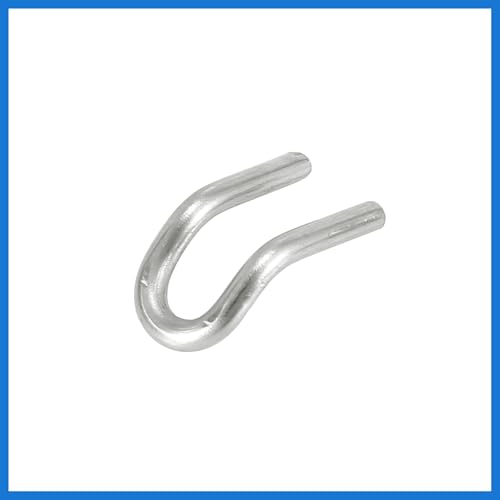 Image of 1 Set 31mm 1.22 inch Motorcycle Exhaust Pipe Spring with U Shape Hooks Stainless Steel Silver Tone Auto Accessories