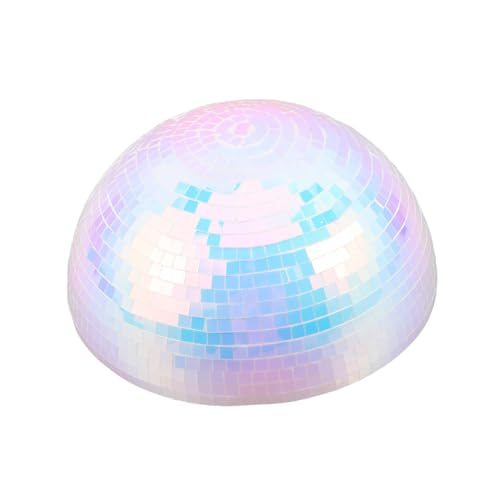 Bola espejada de pared Luxshiny para decoración de hogar y exterior, hemisferio reflectante de espuma plástica para fiestas y bodas miniatura 1