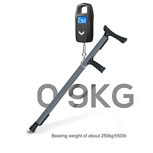 Muletas Ergonómicas para Las Axilas, Bastón/Bastón De Aluminio De Altura Ajustable para Adultos Y Niños con Alturas De 150-190 Cm, Azul/Gris/Naranja