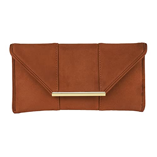 Image of JNB Faux Microsuede Envelope Clutch