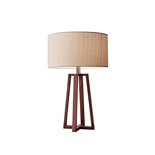 Adesso 1503-15 Quinn Table Lamp, 23.75 Inch, 150 W Incandescent/Cfl, Walnut Birch Wood cover