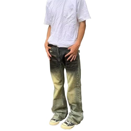 Men's American Denim Casual Wide-Leg Long Pants