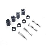 Hood Spacer Riser,Aluminum Alloy Engine Hood Ventilation Spacer Riser Kit for 6mm Turbo Motor（Black