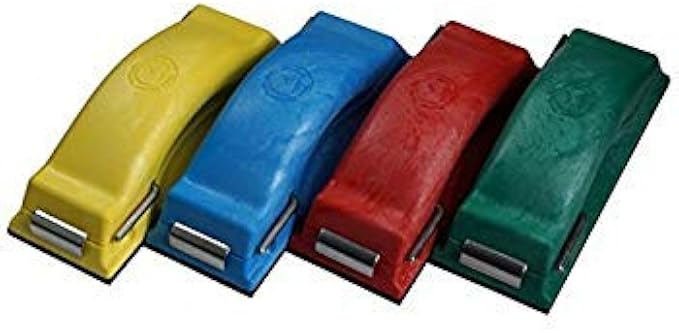 Time Shaver Tools Preppin’ Weapon Ergonomic Sanding Block, for Wet and Dry Sanding! Easy to Load, Plain Paper Sander! 4 Color Red Blue Green Red