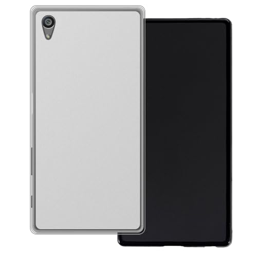 UOGNADGD 2-Pack TPU Case Compatible with Sony Xperia Z5 Premium Phone Cover - Shockproof Flexible Protective Accessories with Precise Cutouts (White+Black)